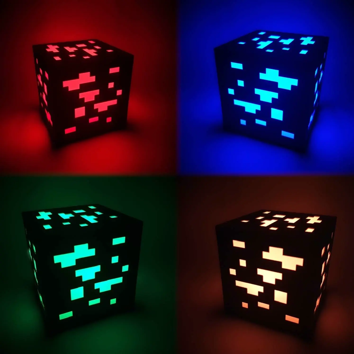 Minecraft Ore Lamp 120 mm—16-Color RGBW KC007 Kit