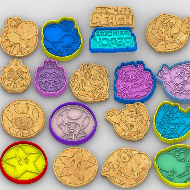 Cookie Cutter,Princess Peach - Mario br,Polymer Clay Cutters