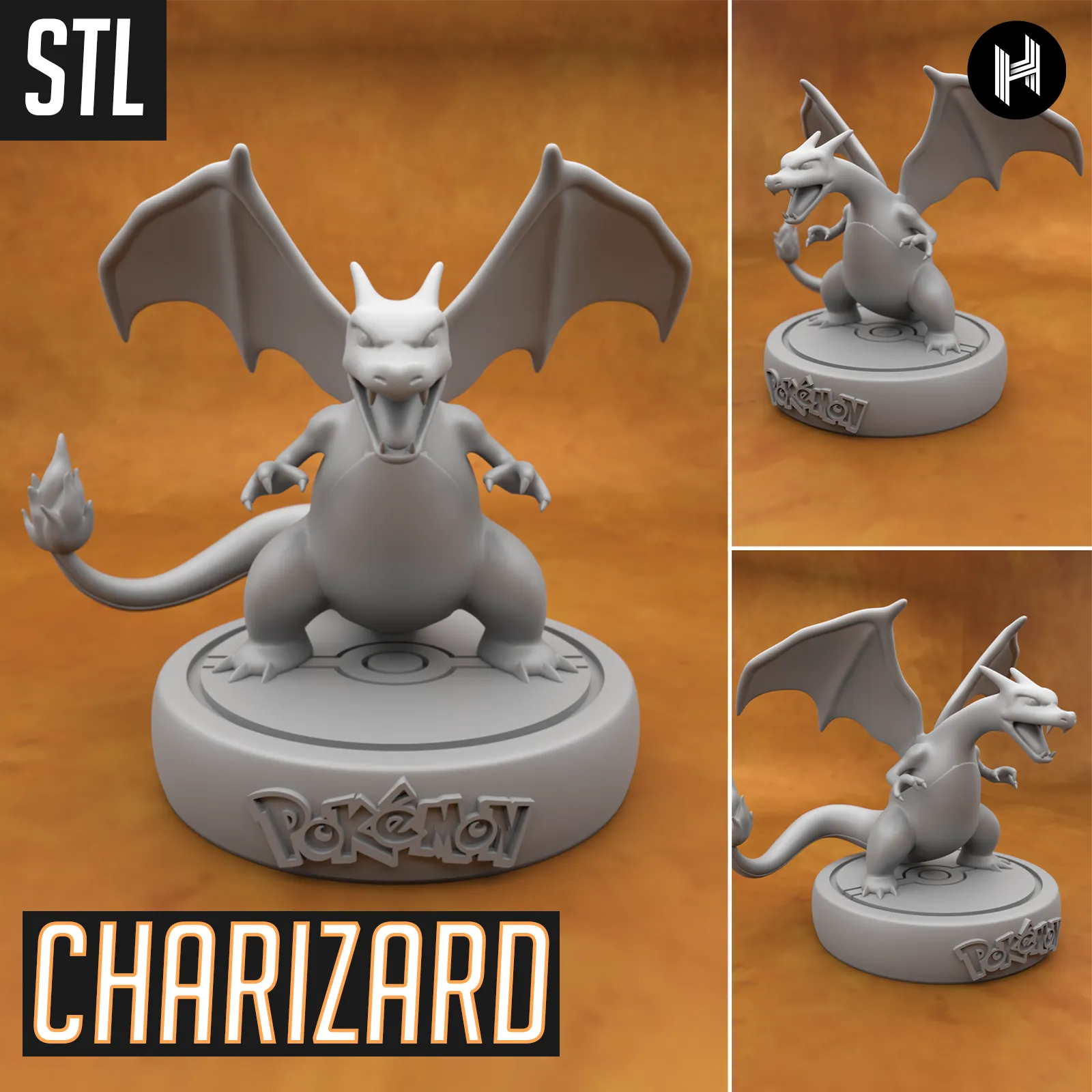 Charizard - Dracaufeu (Pokémon) - STL -3D Print