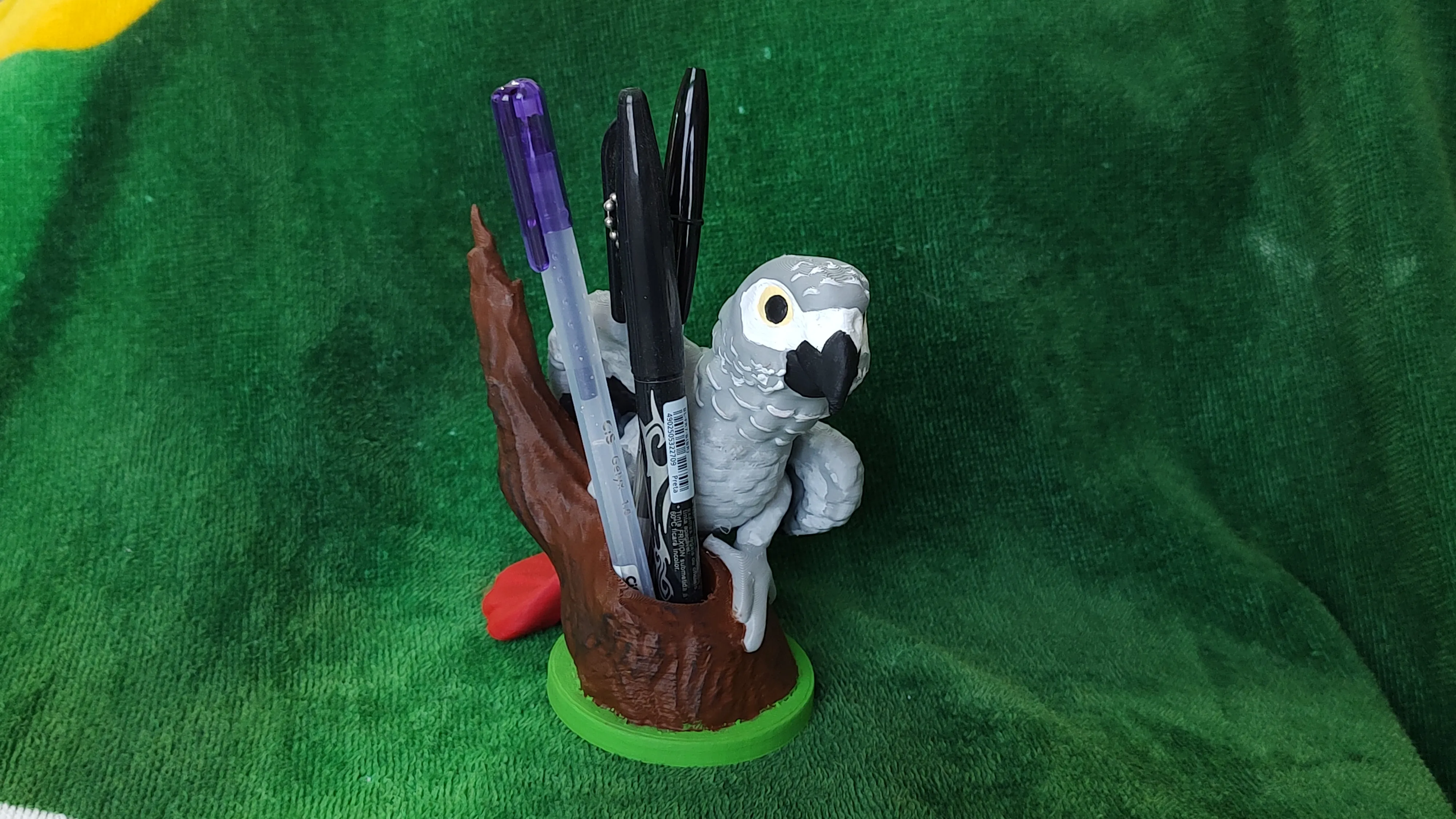 African Grey Pencil Holder