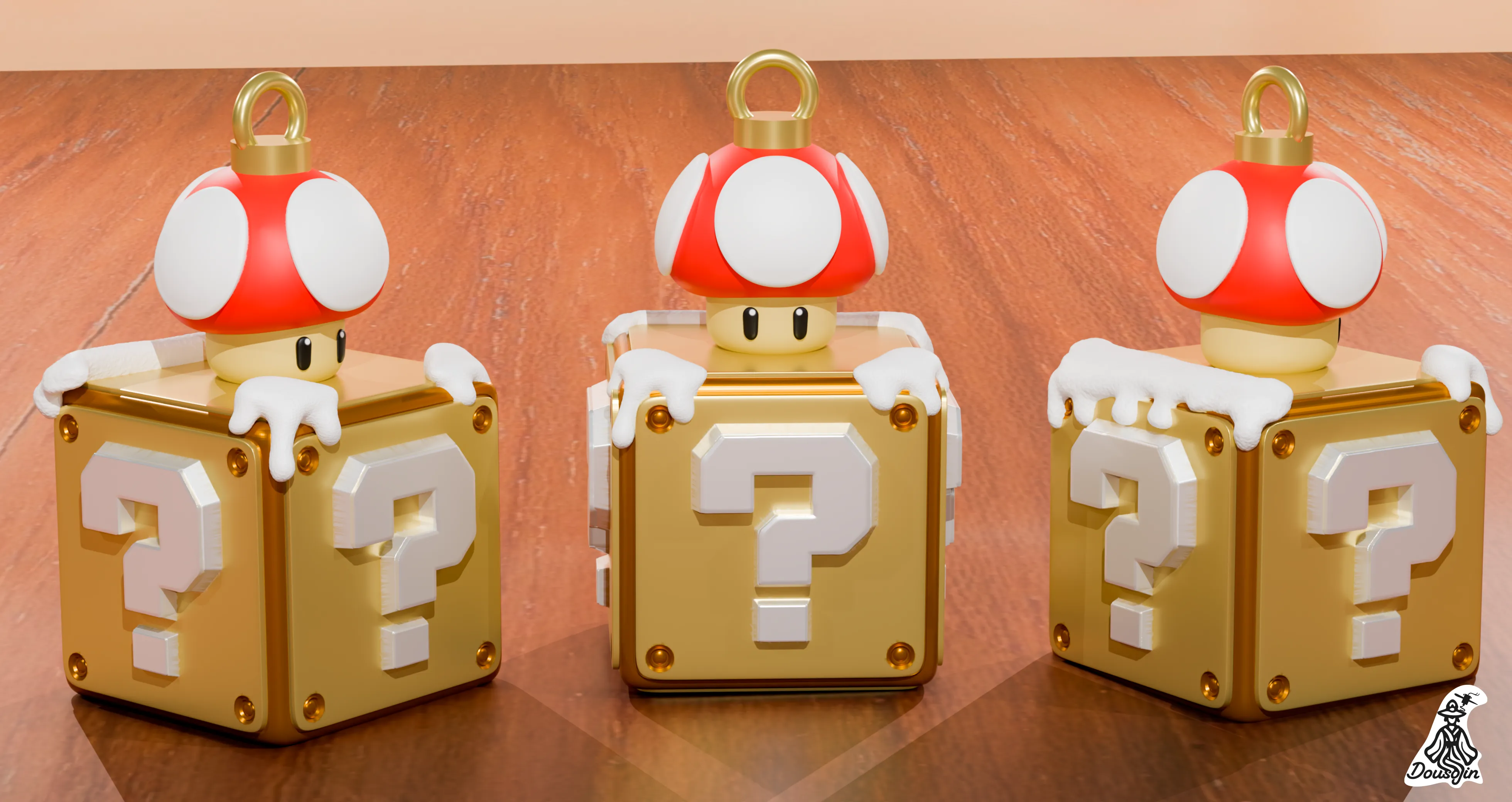 Mario Bros Christmas Tree Ornament