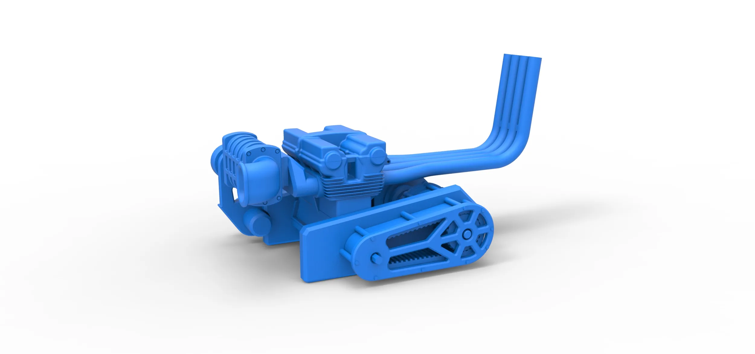 Engine of Top fuel dragster motorcycle Scale 1:25