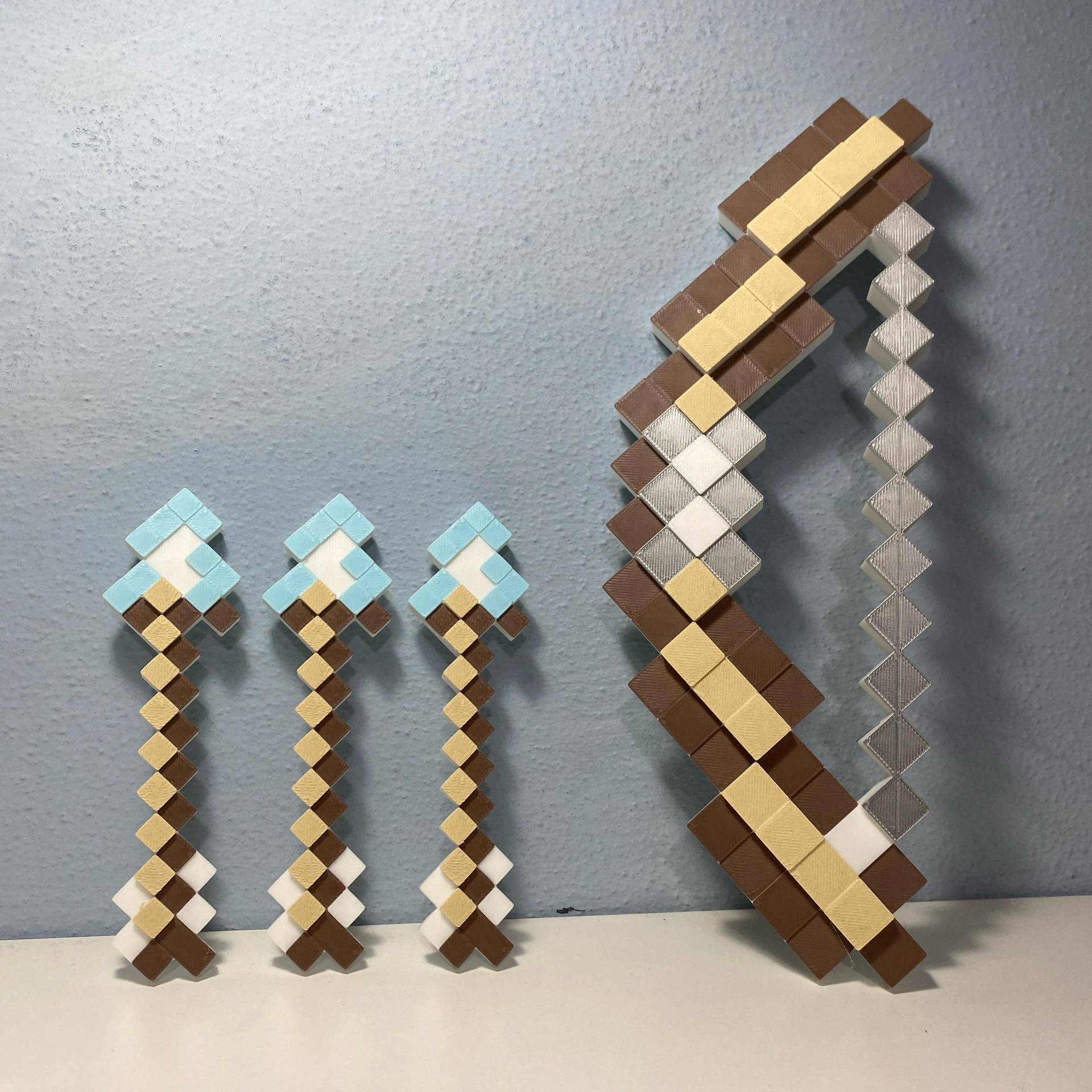 Minecraft Bow with Arrows