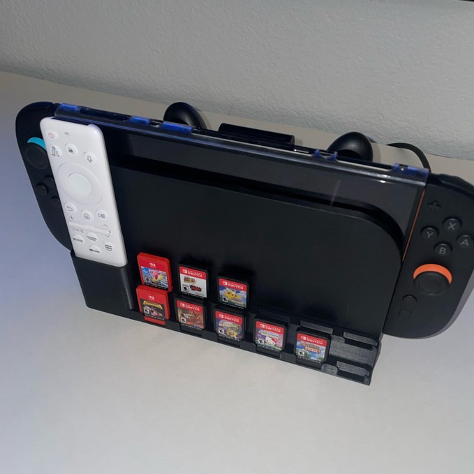 Switch 2 Dock add-on with game and remote holder
