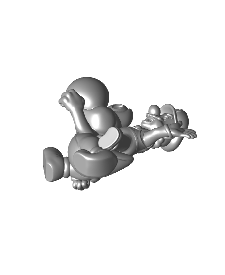 Mario and Yoshi - Super Mario Bros - Fan Art