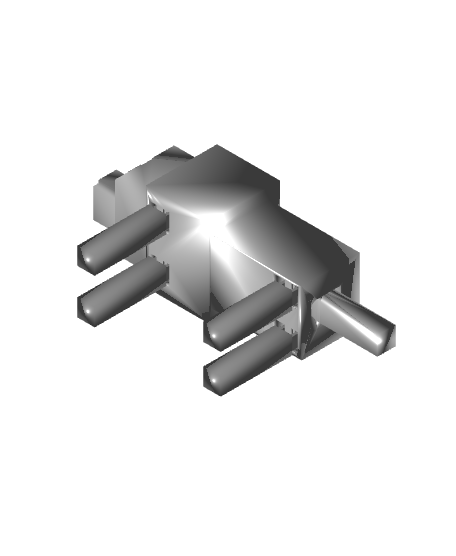 Minecraft Articulated Flexi Wolf Dog Print In Place Toy